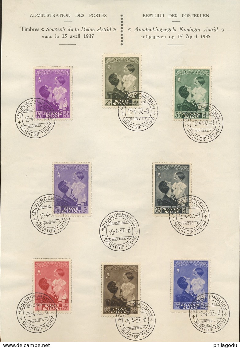1937 Premier Jour. (voir Ø) Astrif Et Price Baudouin  Très Frais - ....-1951