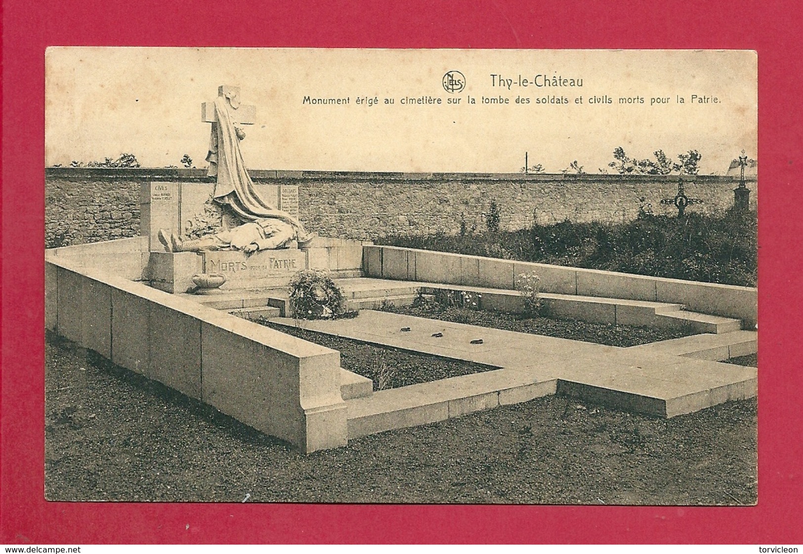 C.P. Thy-le-Château = Cimetière : Monument Sur La Tombe Des Soldats Et  Civils - Walcourt