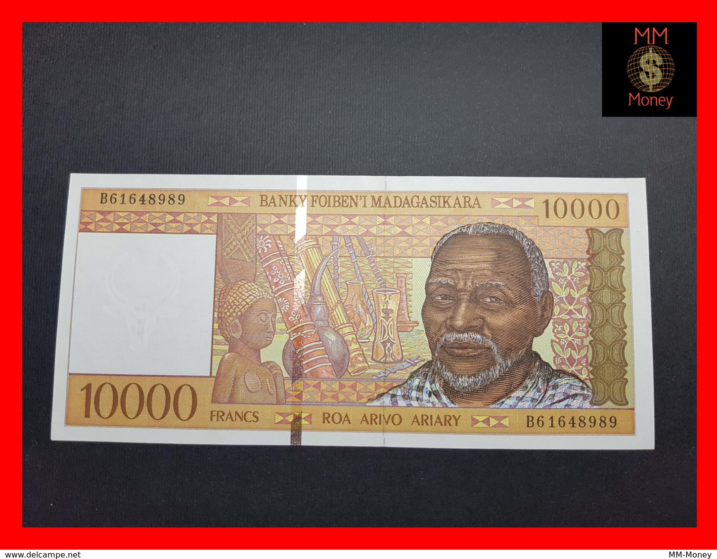 MADAGASCAR 10.000  10000 Francs 1995 P. 79 B   UNC - Madagascar