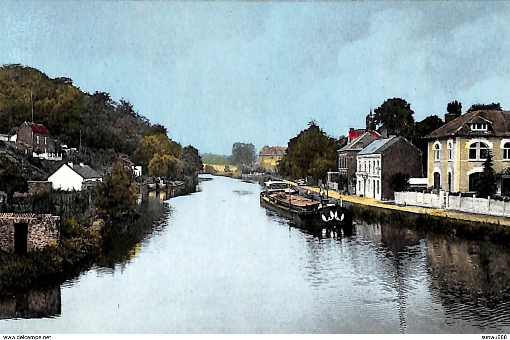 Lobbes - La Sambre Vue Du Pont (Edit. Fosset, Péniche) - Lobbes