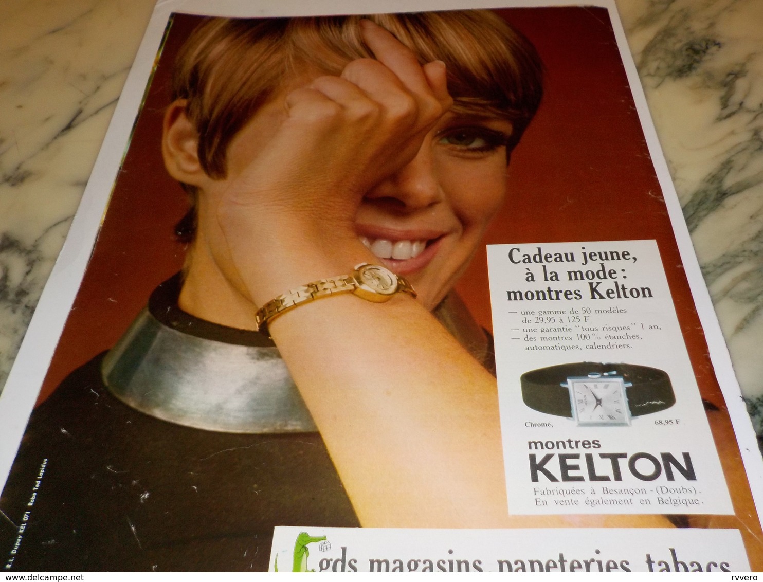 ANCIENNE PUBLICITE CADEAU JEUNE MONTRE KELTON 1968 - Autres & Non Classés