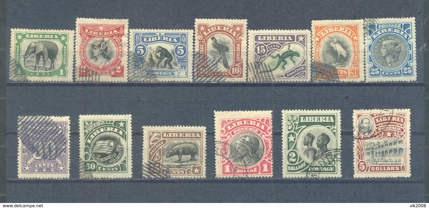 Liberia 1906 Complete Set Used - Liberia