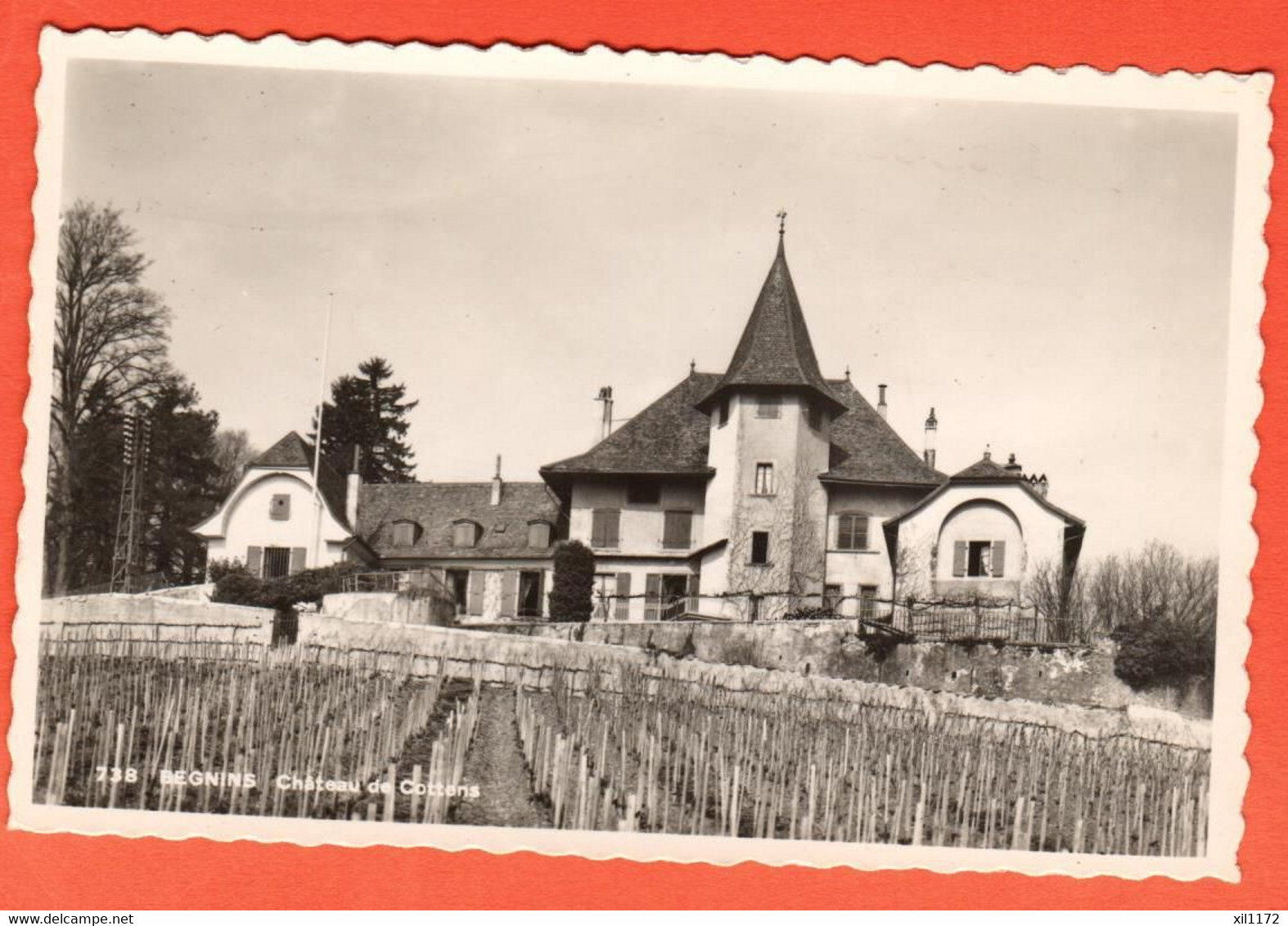 ML-04 Begnins  Château De Cottens. Vignes. Non Circulé - Begnins