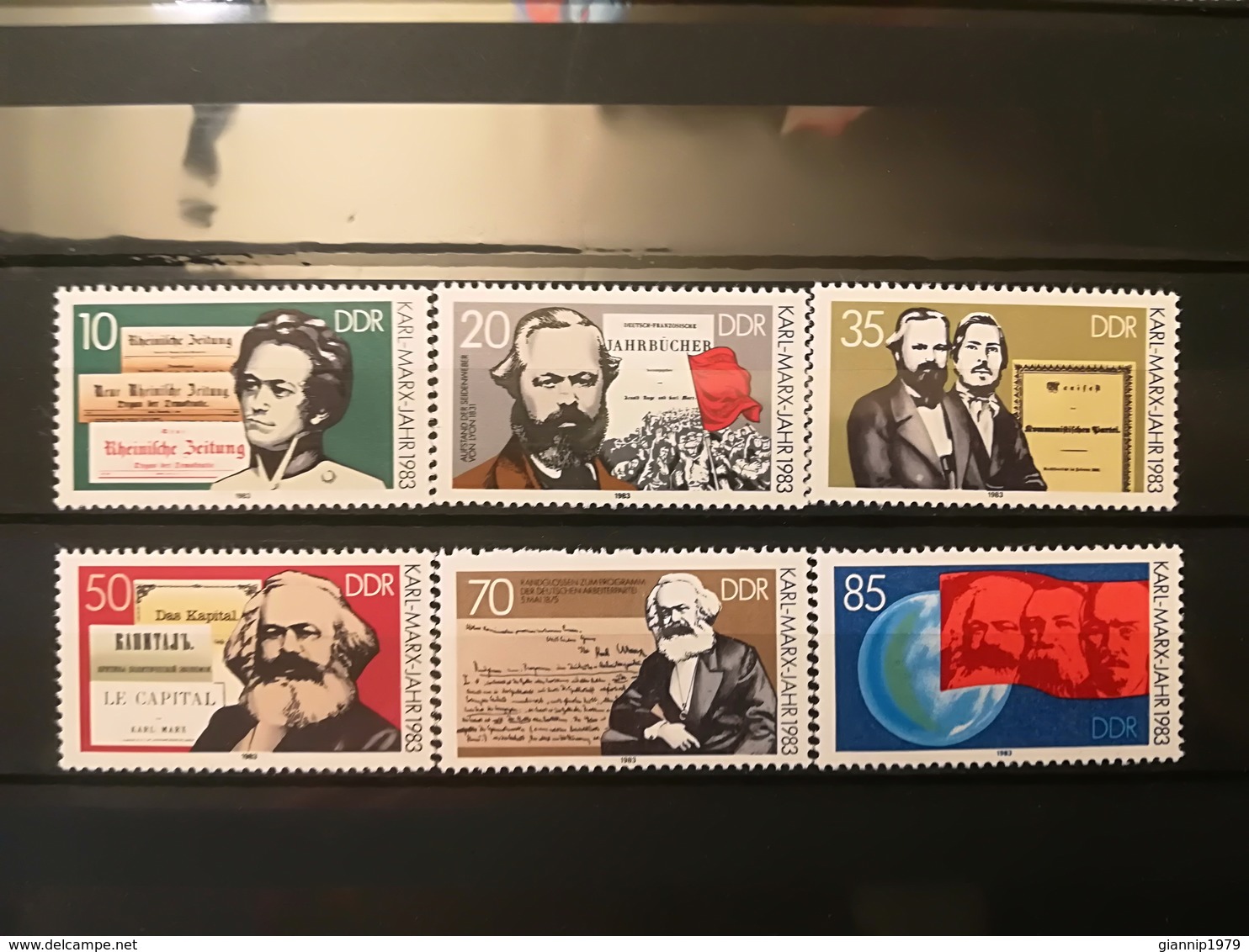 FRANCOBOLLI STAMPS GERMANIA DEUTSCHE DDR 1983 MNH** NUOVI SERIE COMPLETA COMPLETE 100 ANNI KARL MARX GERMANY - Nuovi