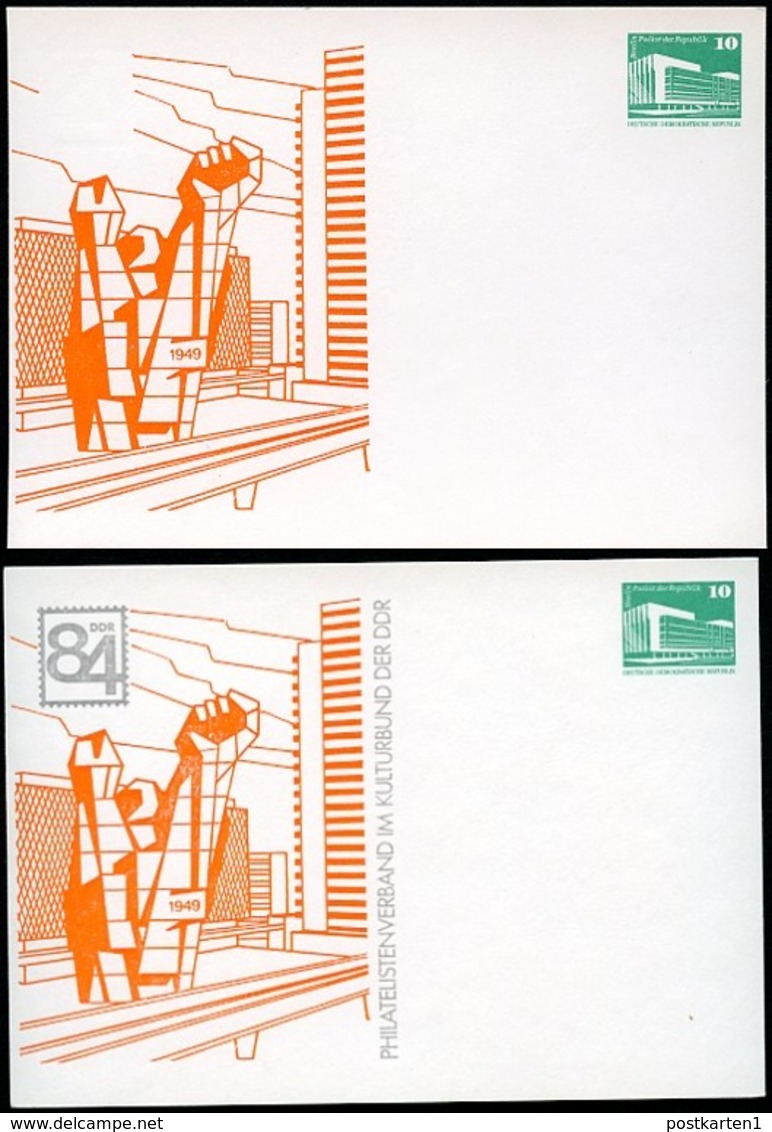 DDR PP18 C1/004 Privat-Postkarte FARBAUSFALL GRAU Halle 1984 - Privé Postkaarten - Ongebruikt