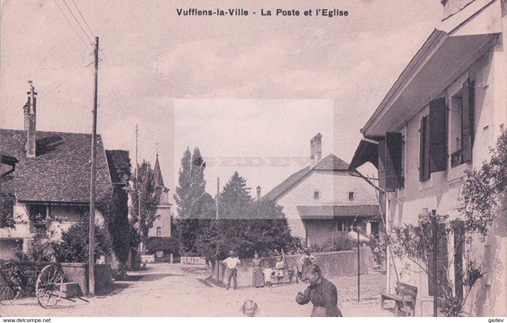 Vufflens La Ville, Bureau De Poste Et Eglise (3908) - Vufflens-la-Ville