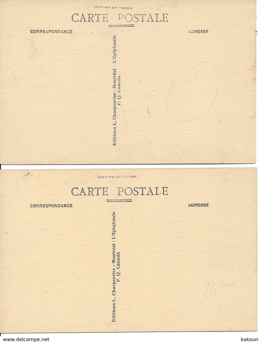 Lot 2 Cartes - Rivière Yamaska, St-Hyacinthe, Québec, Éd. L. Charpentier  (18.866) - St. Hyacinthe