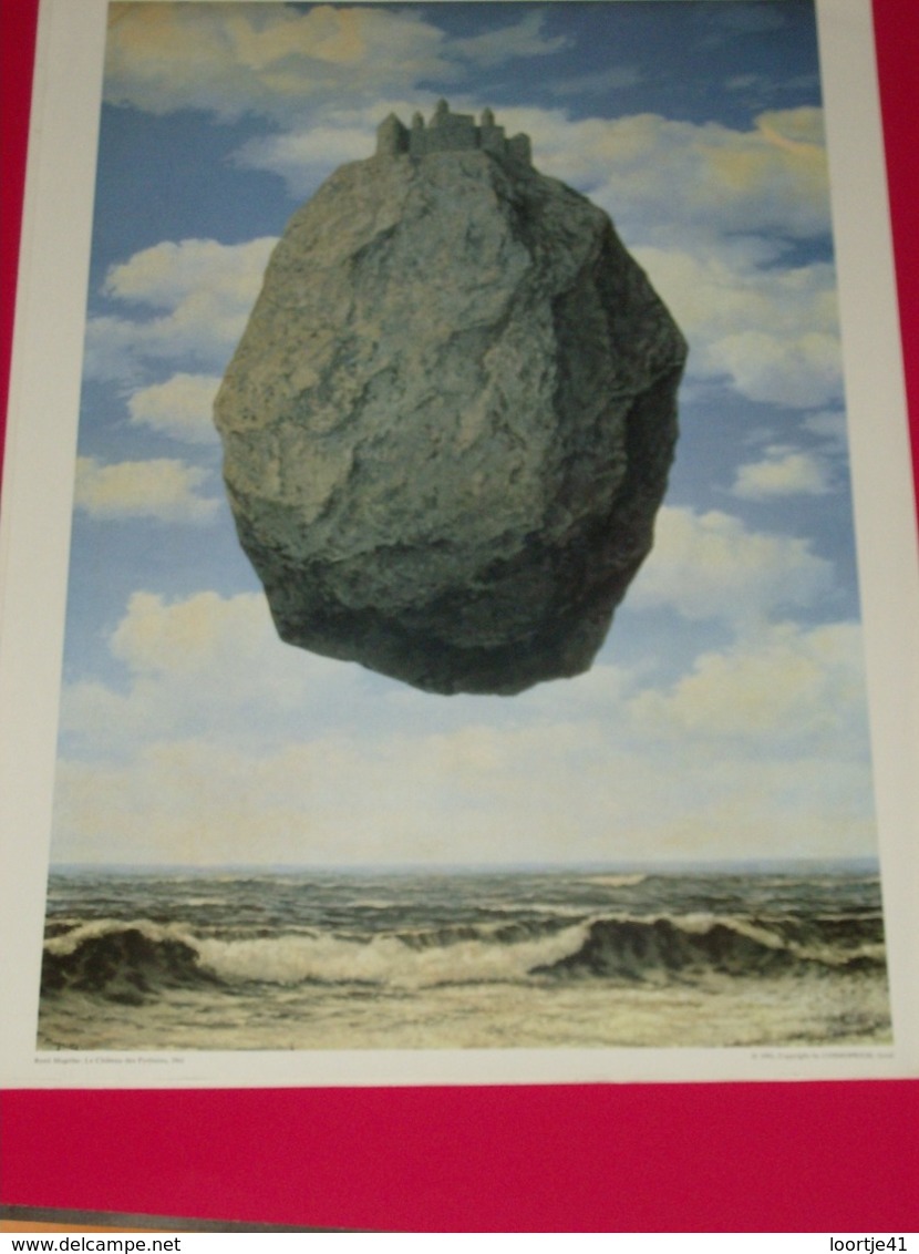 Affiche Poster - René Margritte - Le Chateau Des Pyrénées - Affiches