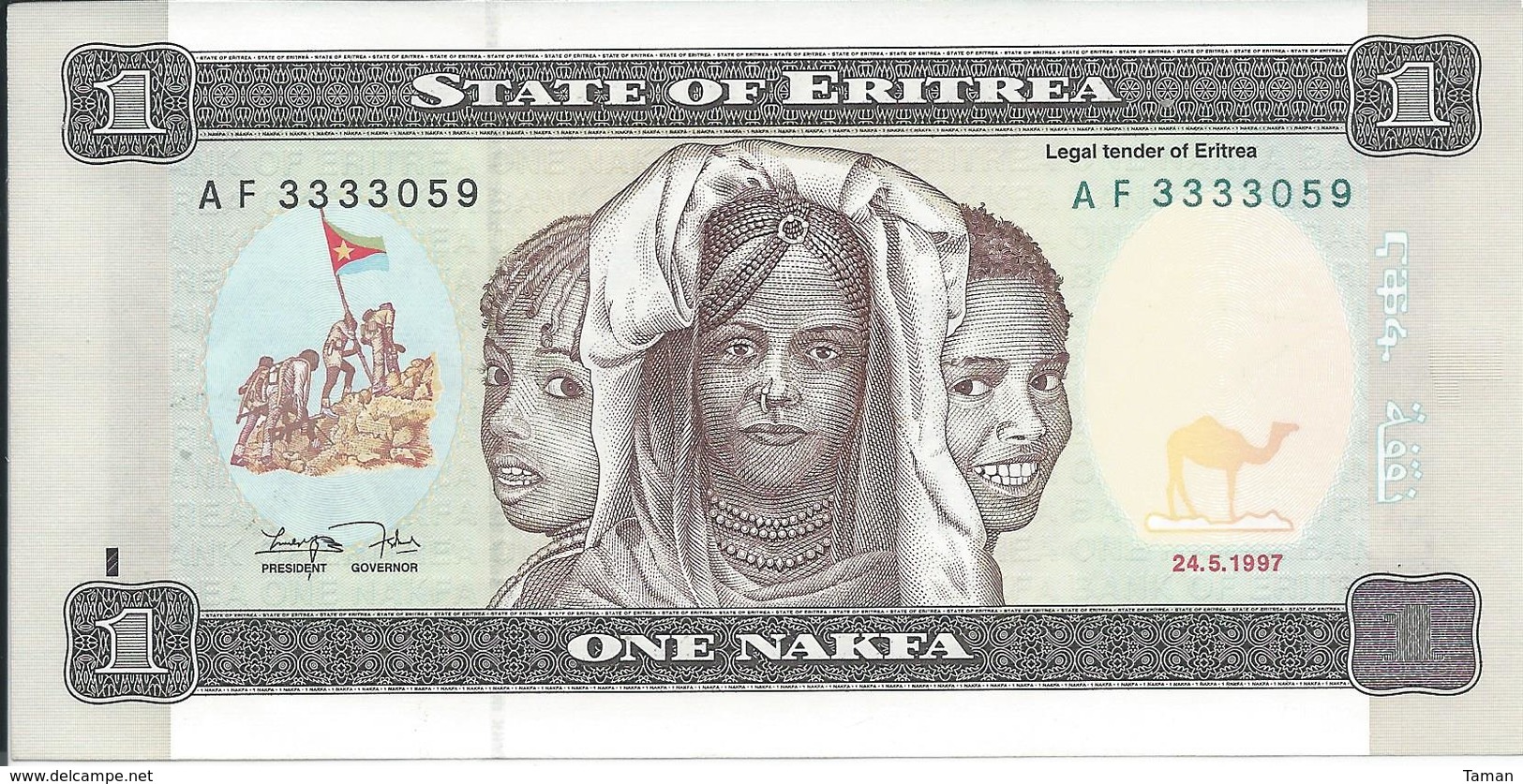 ERYTHREE   1  Nakfa   1997   -- UNC - Eritrea