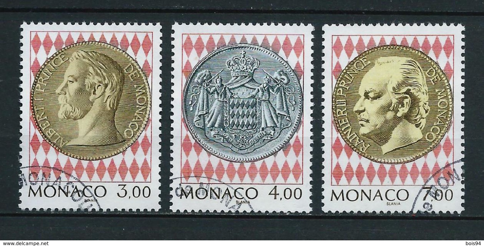 MONACO 1994. N°s 1945 , 1946 Et 1947 . Oblitérés . - Oblitérés