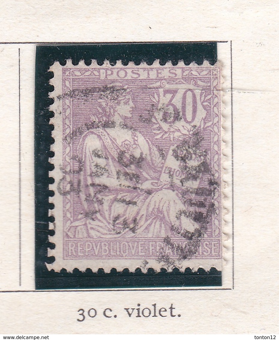 Timbre Type Mouchon 3 CENTIMES Violet 1902 - 1900-02 Mouchon