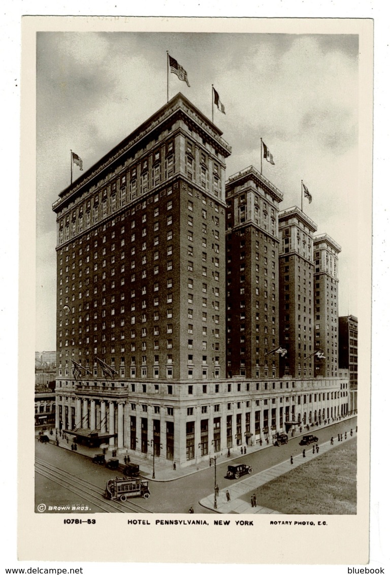 Ref 1351 - Early Real Photo Postcard - Hotel Pennsylvania - New York - USA - Bars, Hotels & Restaurants