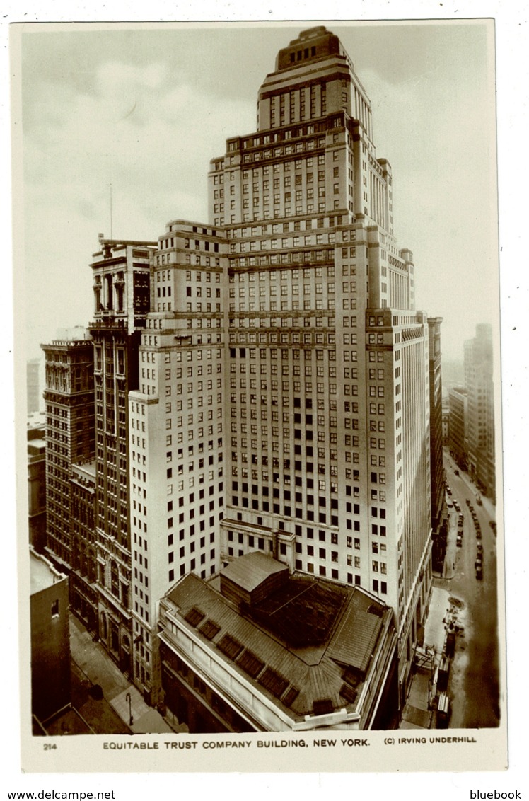 Ref 1351 - Early Real Photo Postcard - Equitable Trust Company Building New York - USA - Autres Monuments, édifices