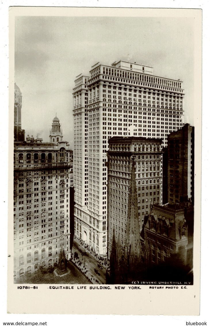 Ref 1351 - Early Real Photo Postcard - Equitable Life Building New York - USA - Autres Monuments, édifices