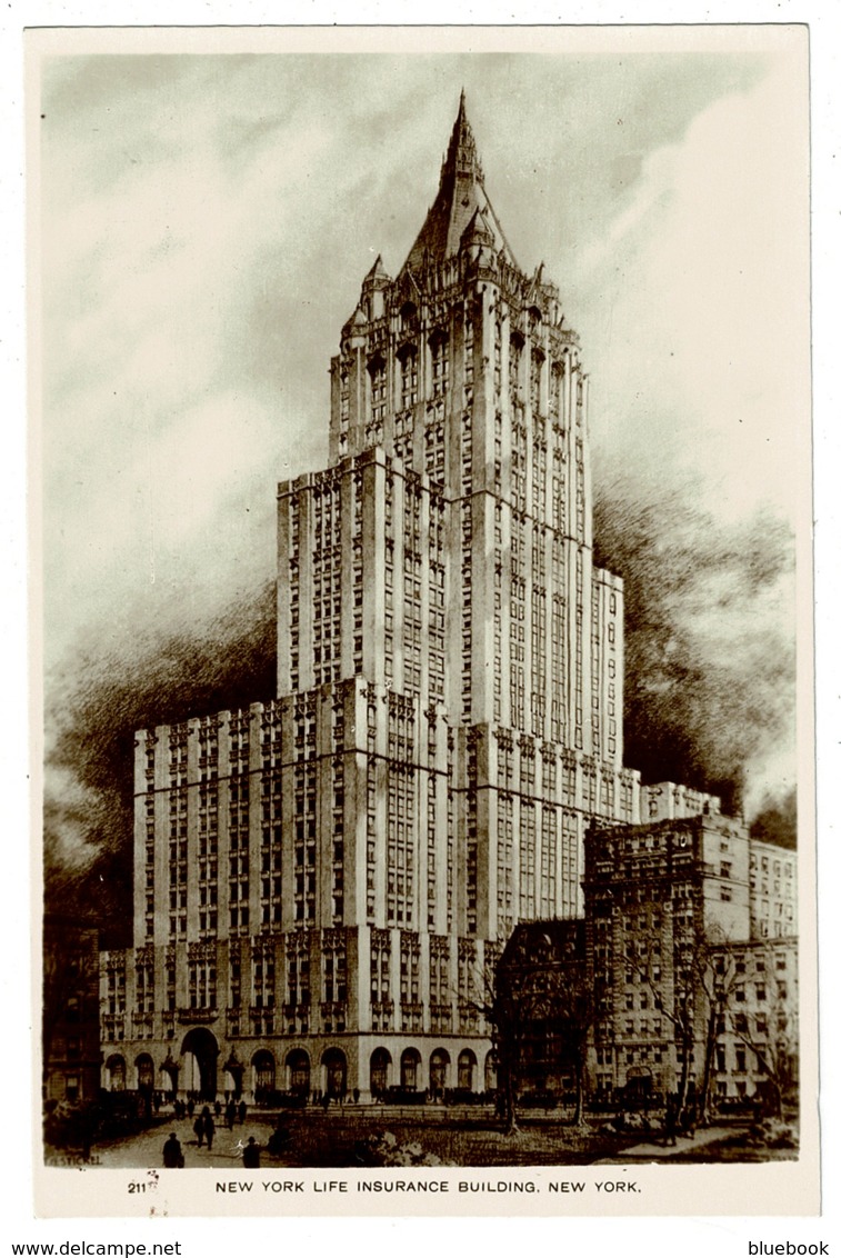 Ref 1351 - Early Real Photo Postcard - Life Insurance Building New York - USA - Autres Monuments, édifices