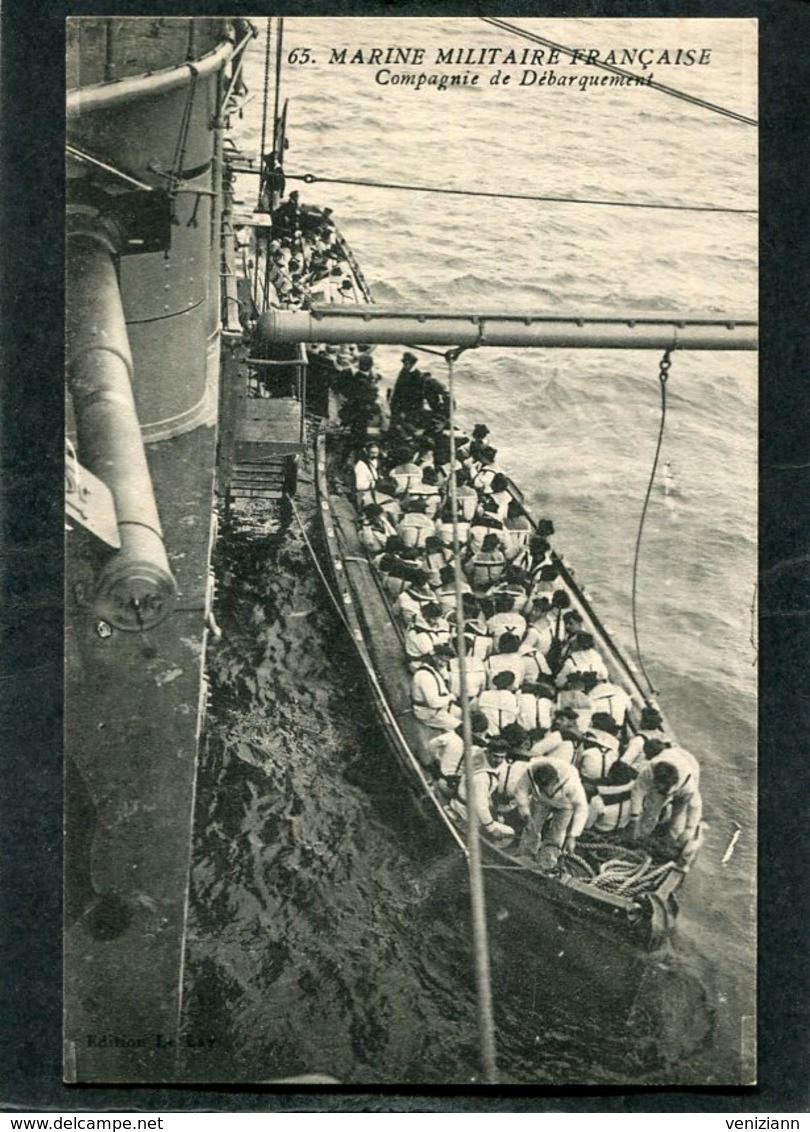 CPA - MARINE MILITAIRE FRANCAISE - Compagnie De Débarquement, Très Animé - Guerra