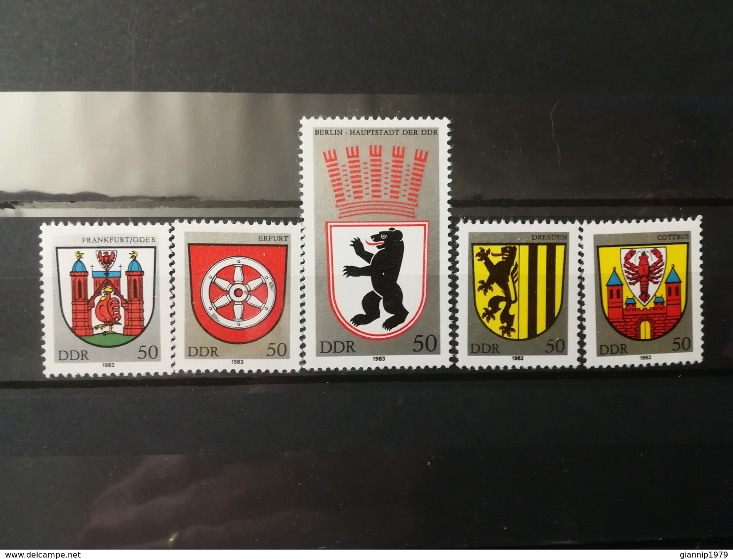 FRANCOBOLLI STAMPS GERMANIA DEUTSCHE DDR 1983 MNH** NUOVI SERIE COMPLETA COMPLETE CITY ARMS STEMMI GERMANY - Neufs