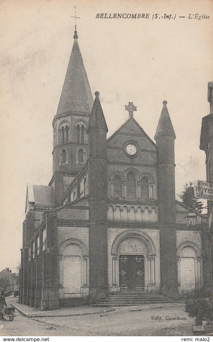 CARTE POSTALE    BELLENCOMBRE 76  L'église - Bellencombre