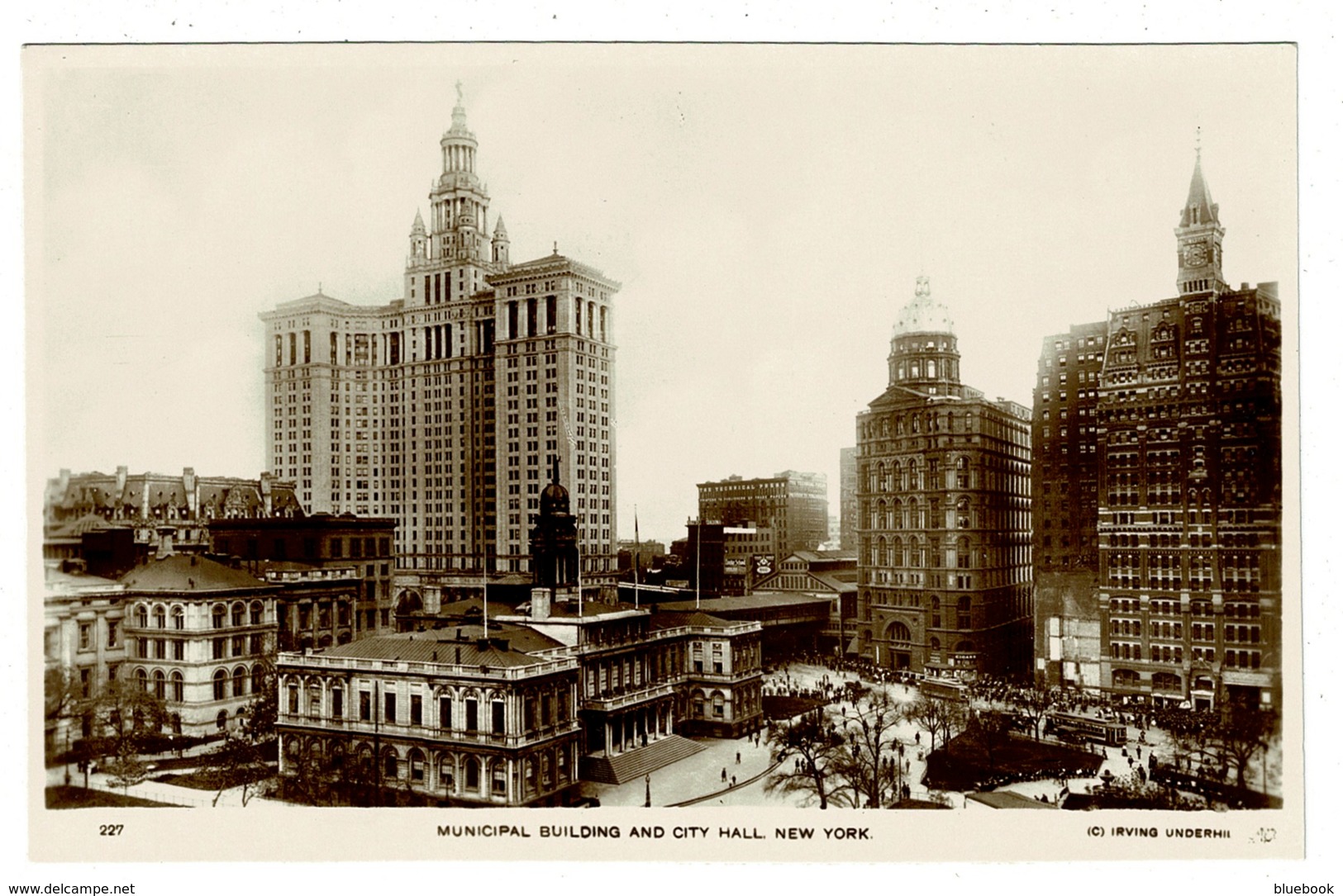 Ref 1351 - Early Real Photo Postcard - Municipal Building & City Hall - New York - USA - Autres Monuments, édifices