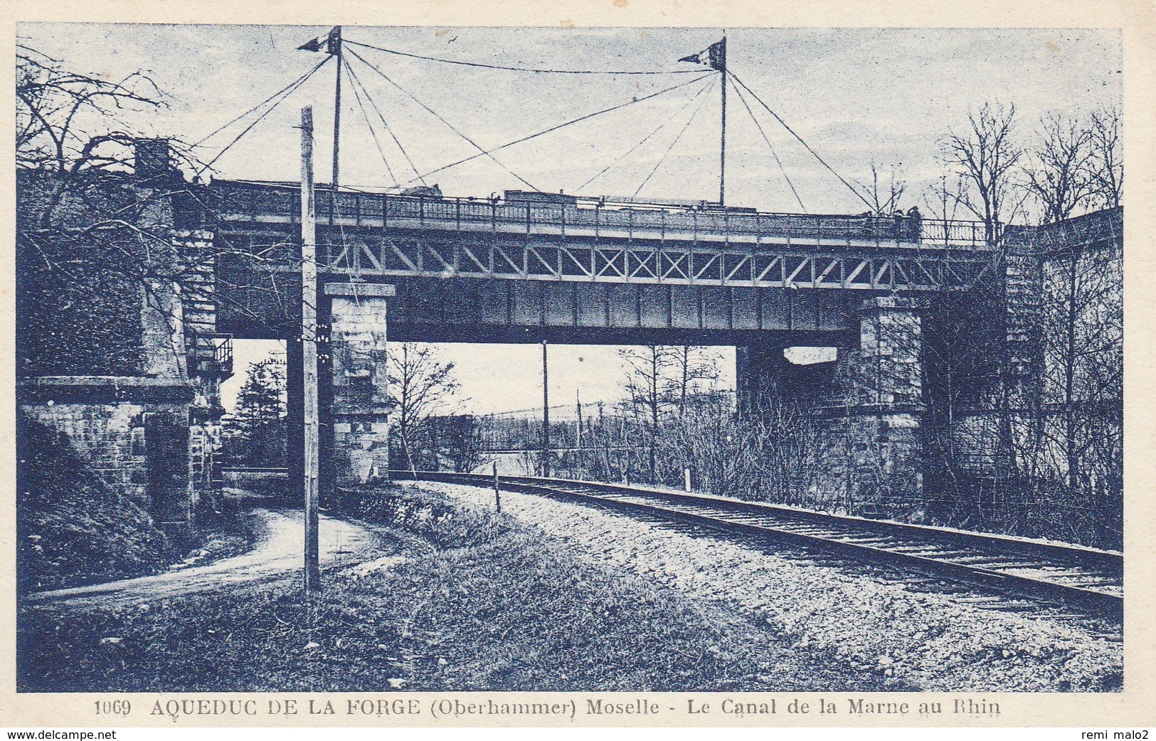 CARTE POSTALE    Aqueduc De La Forge (Oberhammer) 57  Le Canal De La Marne Au Rhin - Altri & Non Classificati