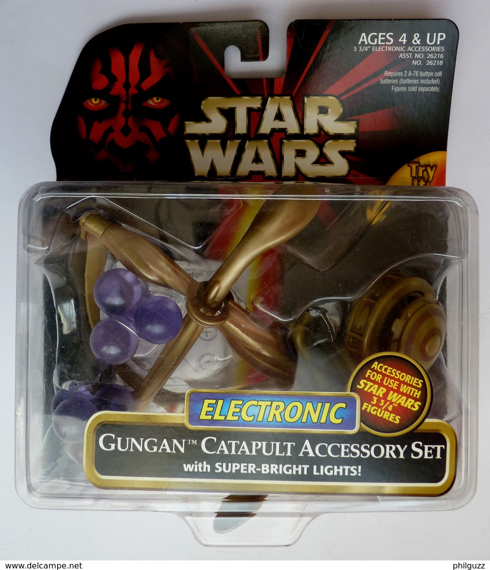 STAR WARS LA GUERRE DES ETOILES 1995 BLISTER EU STAR WARS Pas De Figurine GUNGAN CATAPULT ASSESSORY SET - Episodio I