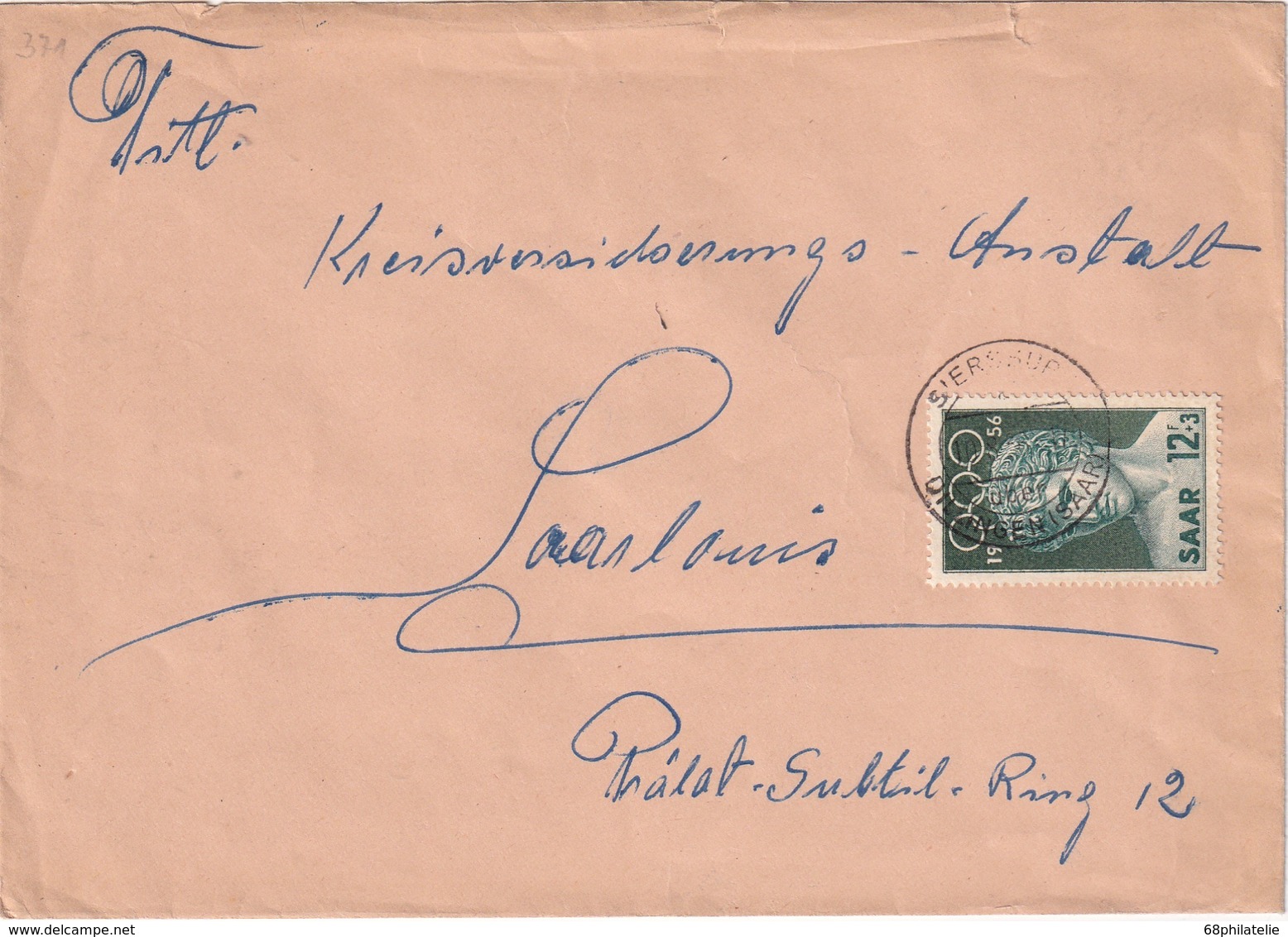 SARR  1956 LETTRE DE SIERSBURG - Lettres & Documents