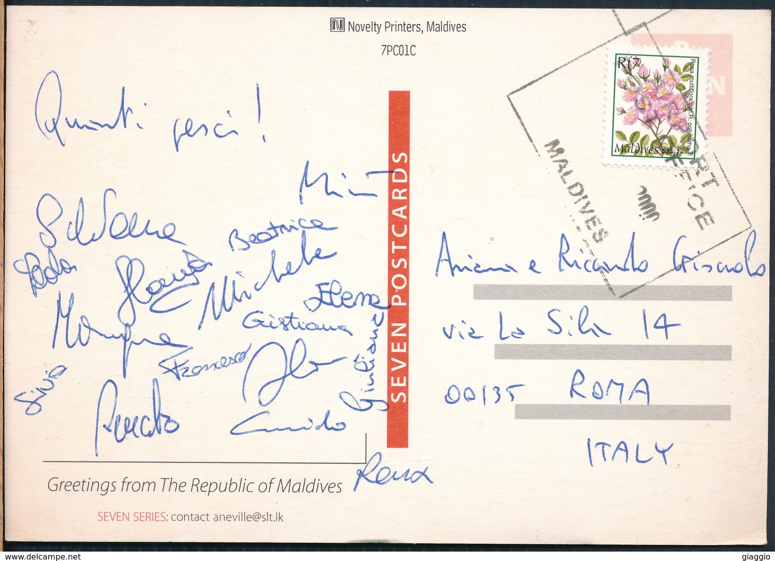 °°° 19470 - MALDIVES - ATOLL - 2000 With Stamps °°° - Maldiven