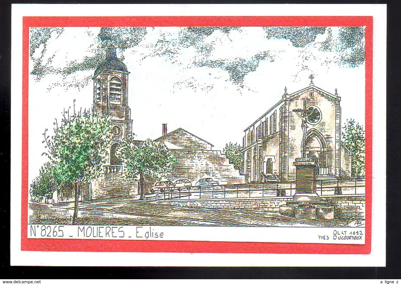 REF 476 :  CPM 82 MOLIERES L'Eglise  Par Yves Ducourtioux - Molieres