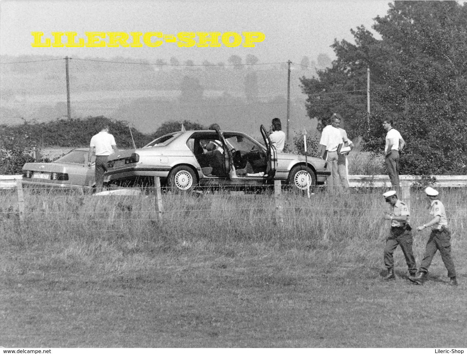 7 Silberdrucke von LYNX Press  Geiselnahme nach dem Angriff auf eine Bank in GLADBECK 08/1988 -