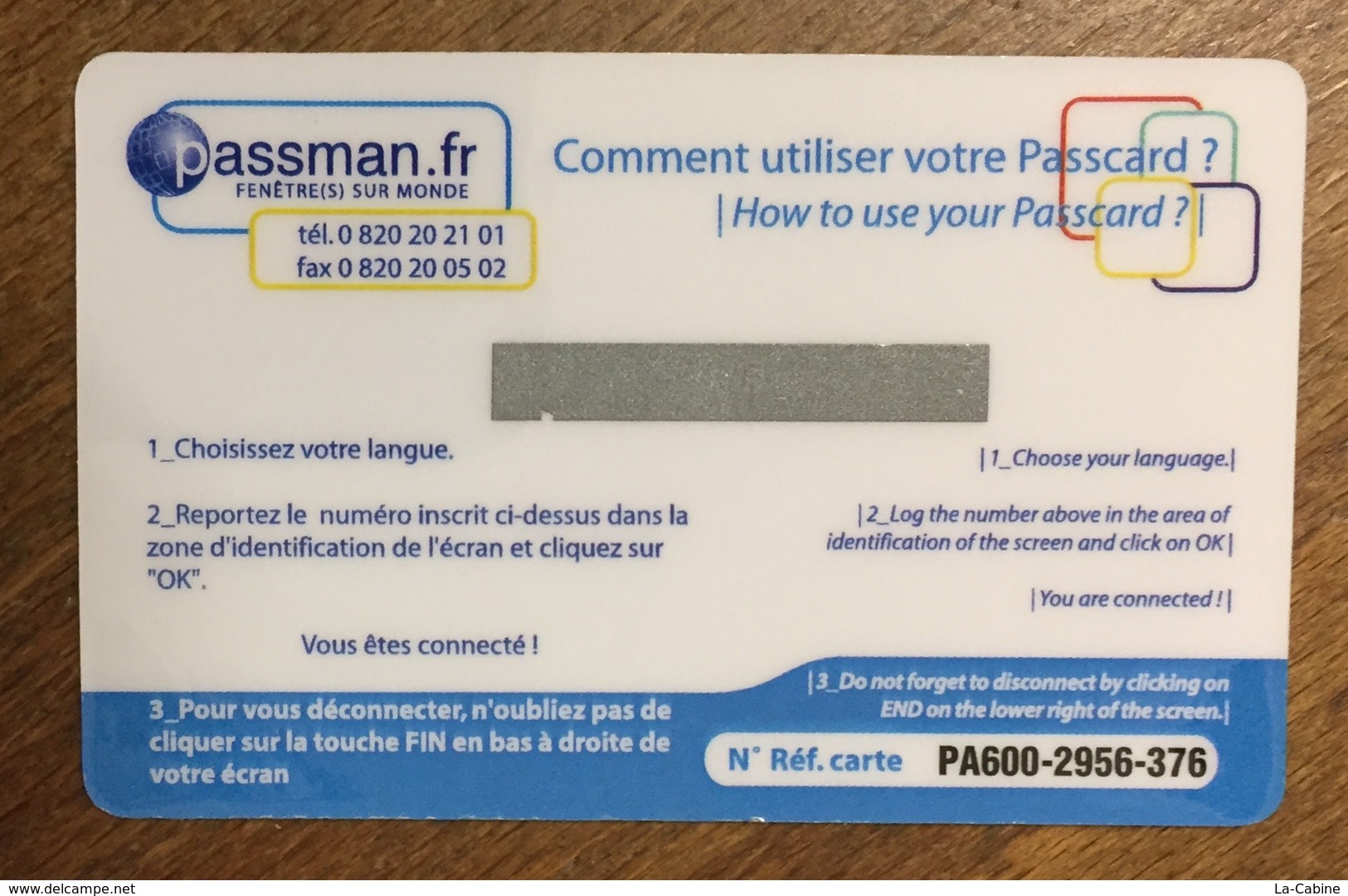 ARMÉE 511 RÉGIMENT DU TRAIN CARTE PASSMAN 10 H WIFI WI FI INTERNET POUR COLLECTION PAS TÉLÉCARTE PHONECARD - Army