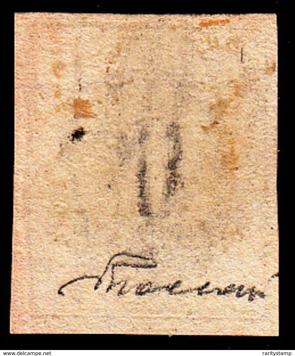 LUSSEMBURGO 1852 CAT. UNIF. N. 1  VFU  SUPERB STAMP EXPERTISED - 1852 Guillaume III