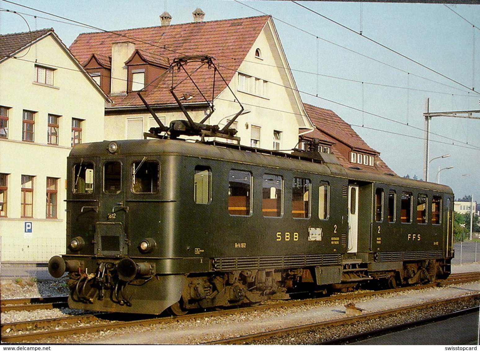 LENZBURG Bahn SBB El. Triebwagen - Lenzburg