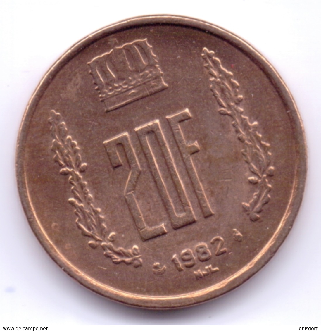 LUXEMBOURG 1982: 20 Francs, KM 58 - Luxembourg