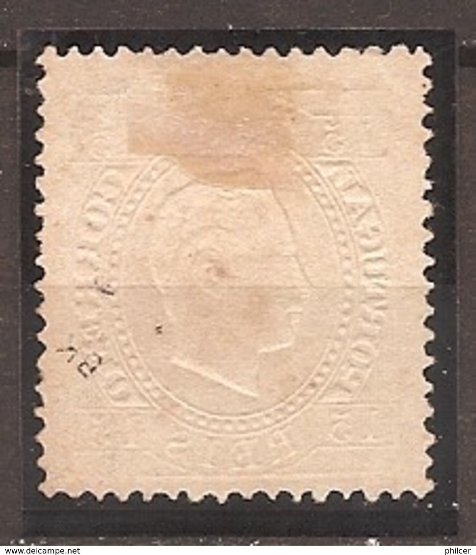 Portugal, 1870/6, # 38 J Dent. 13 1/2, Tipo I, MNG - Neufs