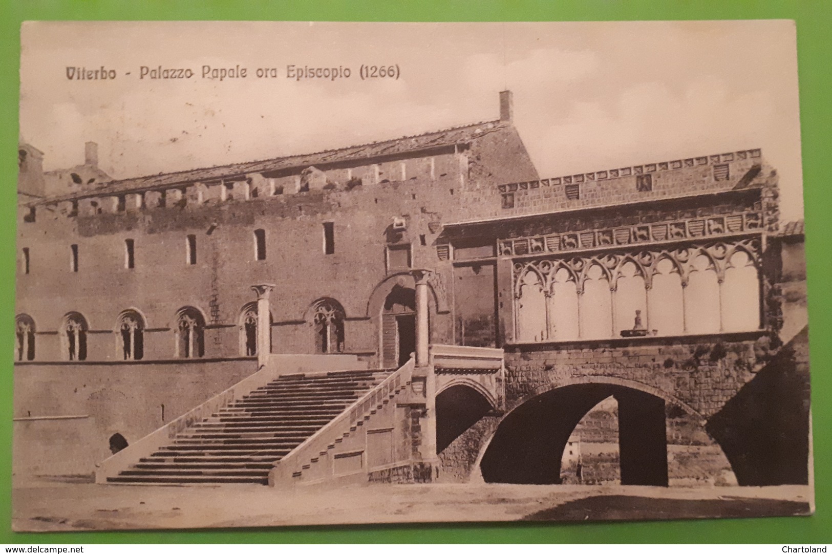 Cartolina - Viterbo - Palazzo Papale Ora Episcopio - 1915 - Viterbo