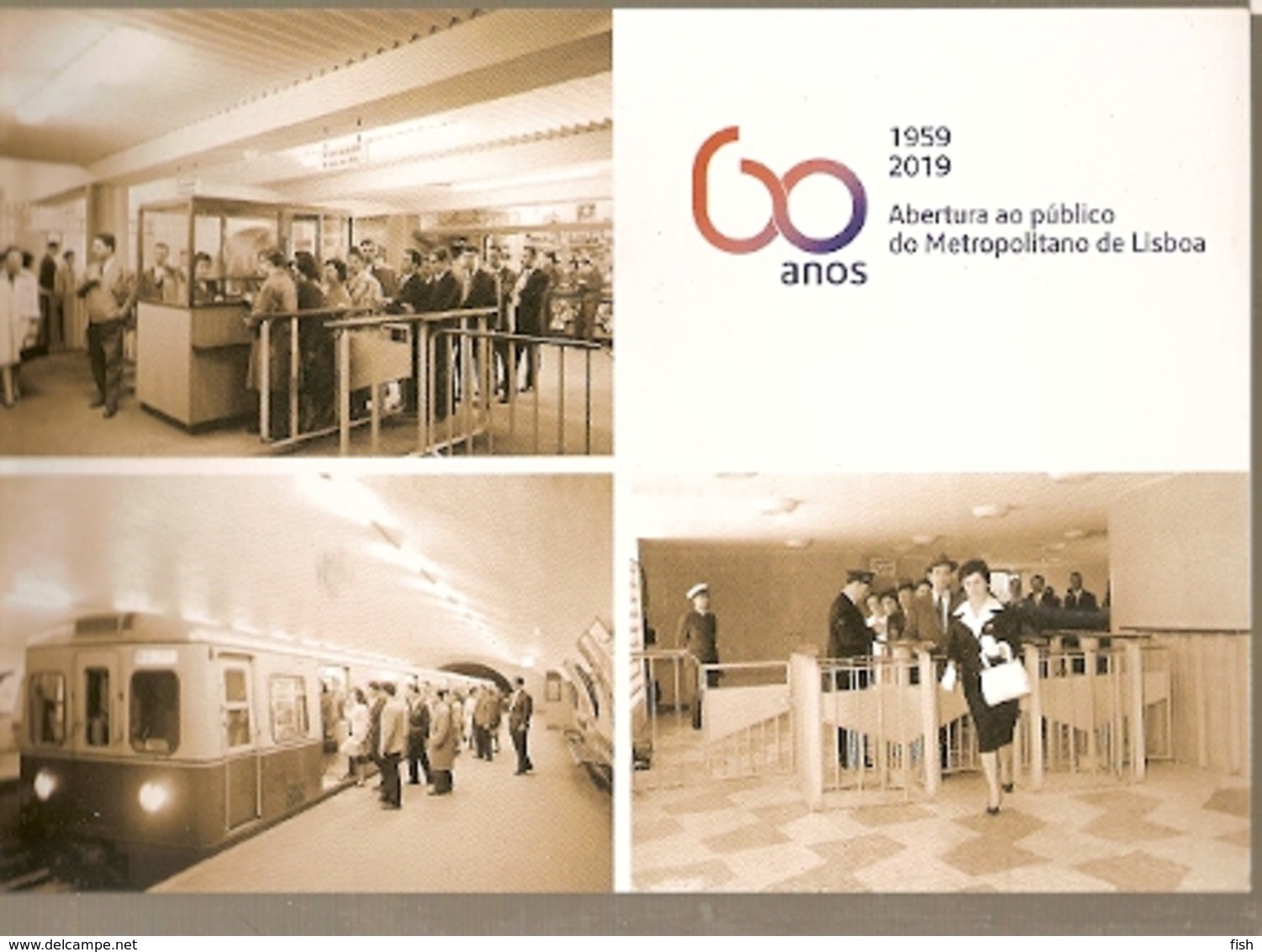 Portugal  ** & Postal Stationery, 60 Years Of Public Metropolitan Opening Of Lisbon 2019 (26783) - Trains