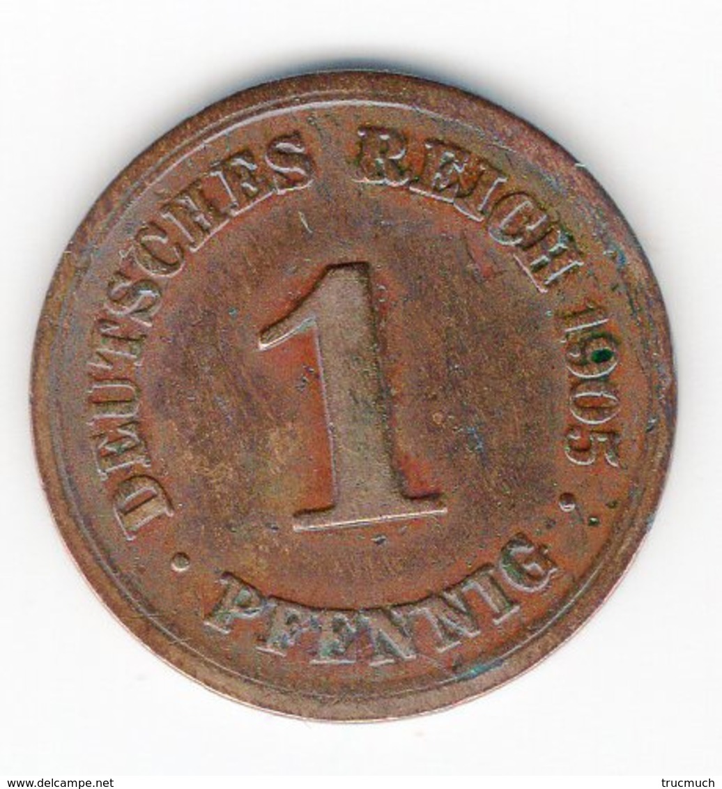 58 - 1 Pfennig - 1905 - F - 1 Pfennig