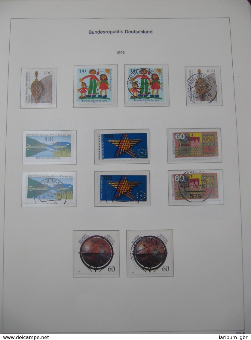 BRD Sammlung 1990-1995 im leicht abgegriffenen KaBe Bi-collect Vordruck #LS897