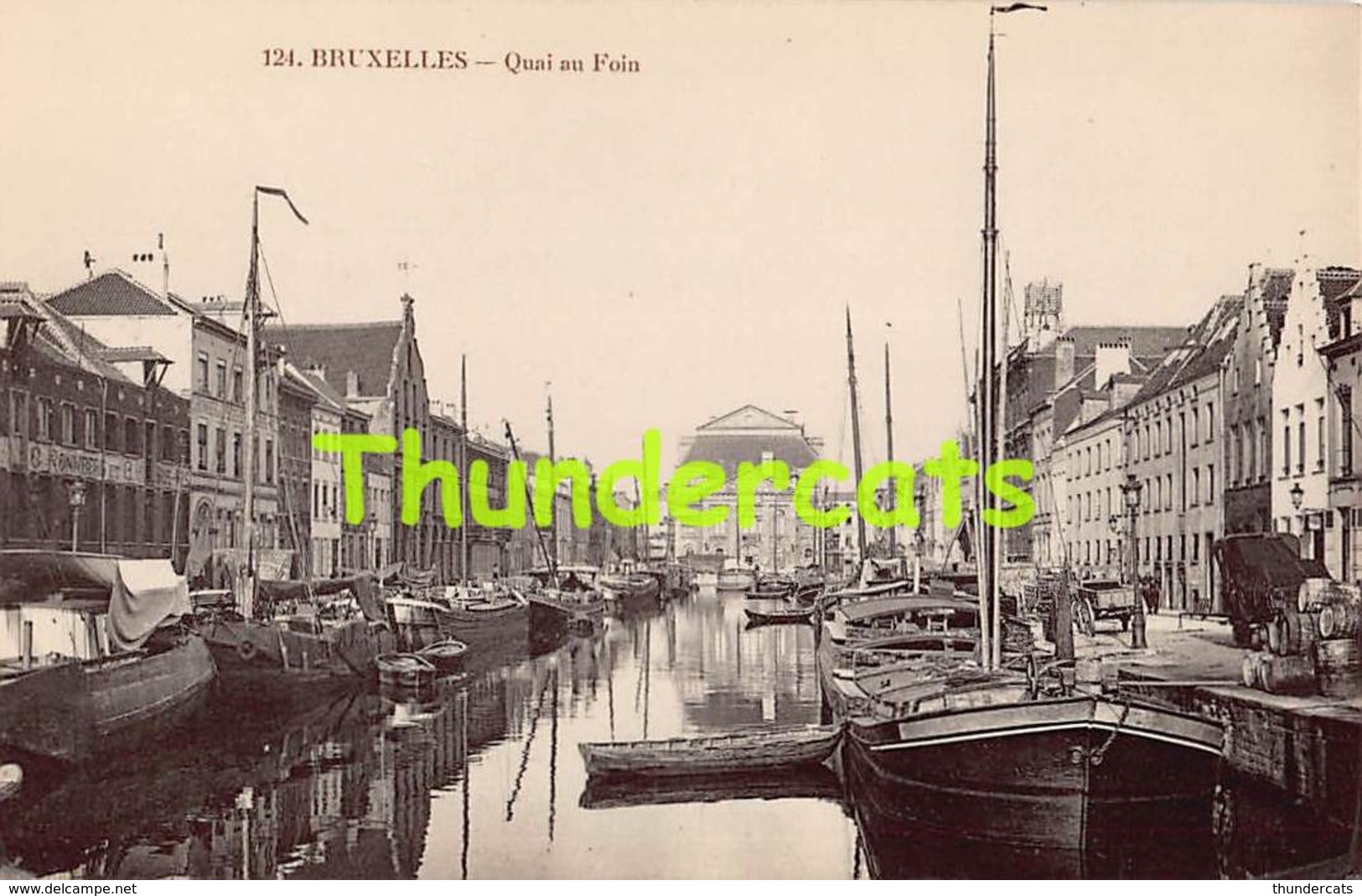 CPA BRUXELLES QUAI AU FOIN - Maritiem