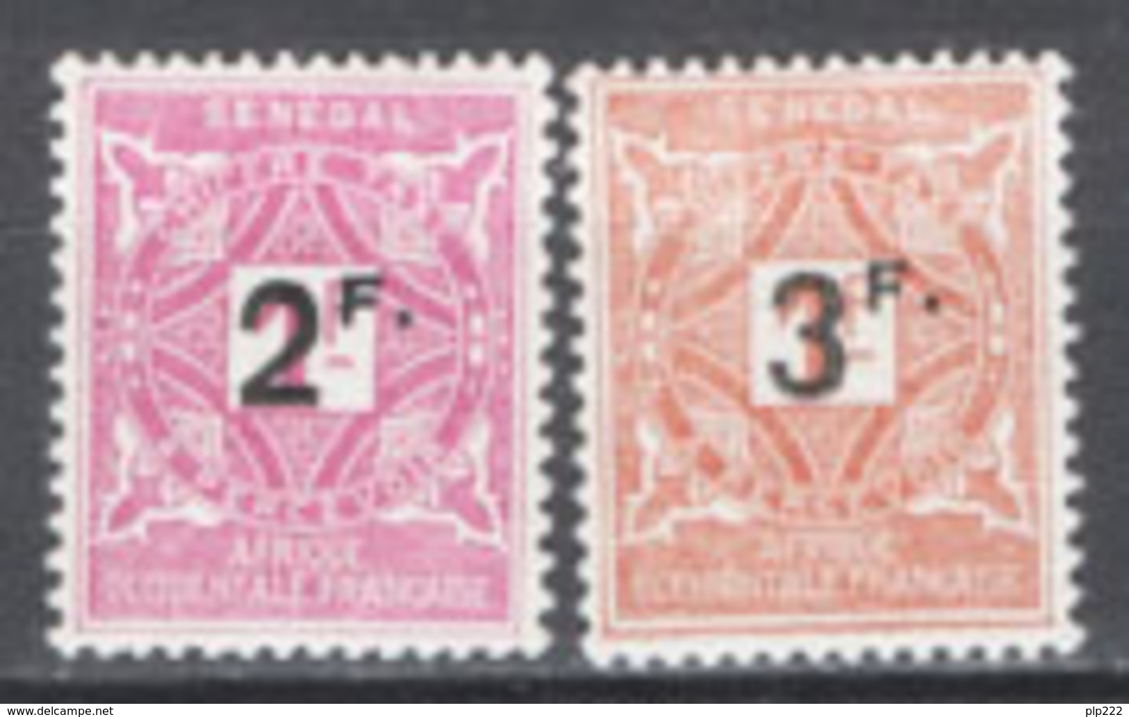 Senegal 1927 Segnatasse Y.T.20/21 */MH VF/F - Postage Due