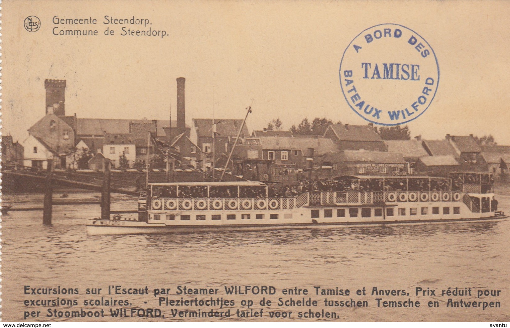 STEENDORP / TEMSE / EXCURSIEBOOT WILFORD 1926 - Temse