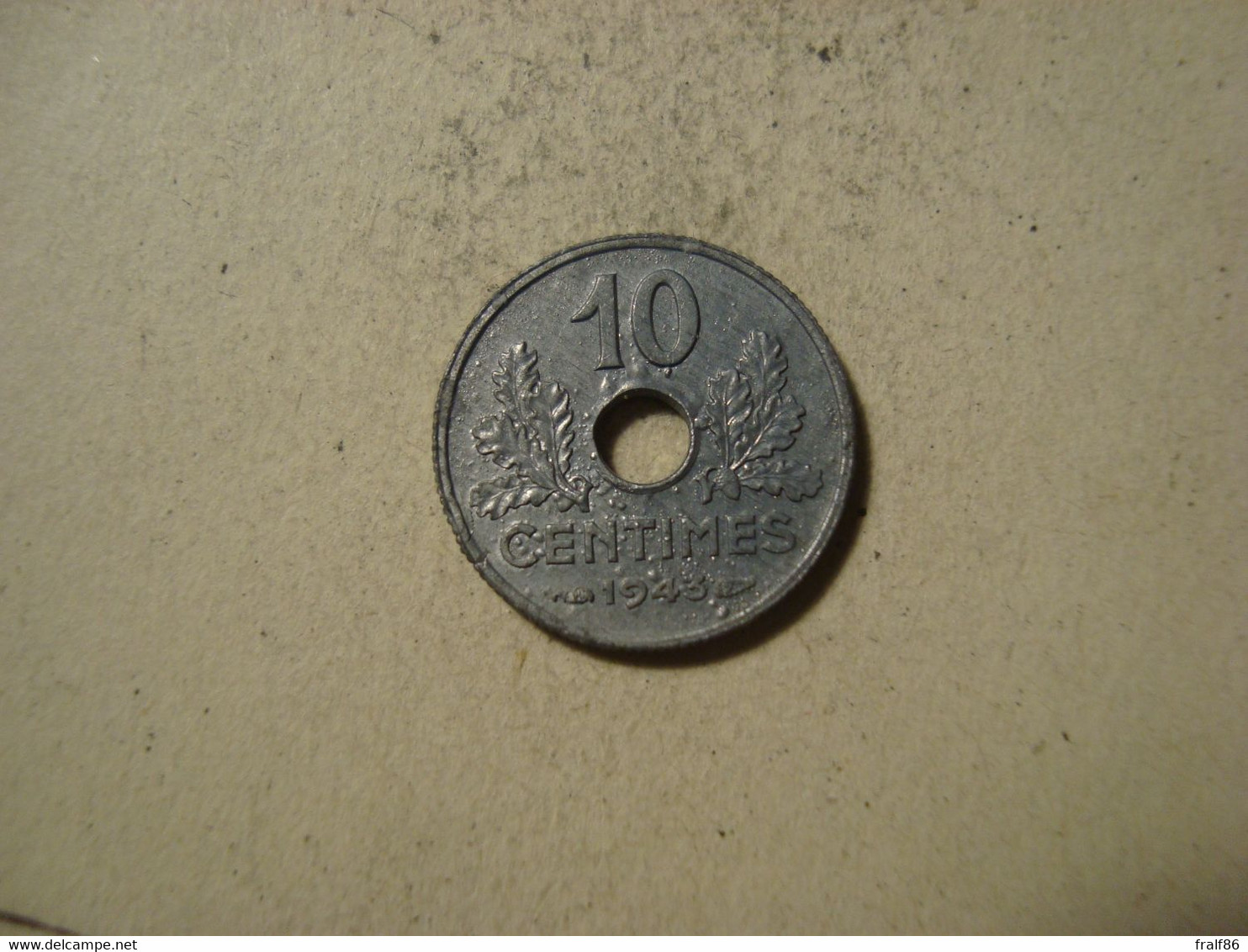 MONNAIE FRANCE 10 CENTIMES 1943 ETAT FRANCAIS ( Petit Module ) - 10 Centimes