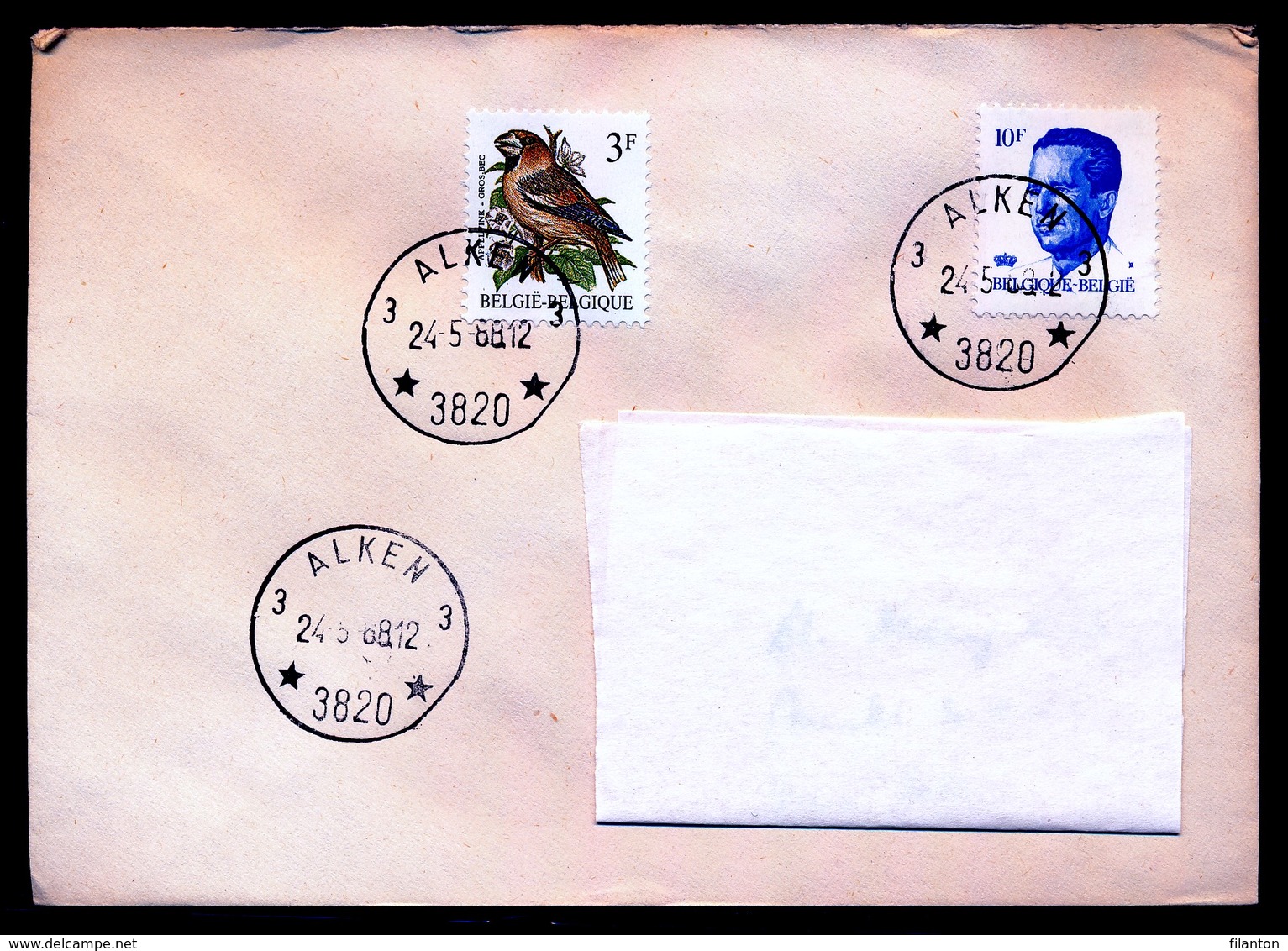 BELGIE - Enveloppe - "ALKEN 3" - Depot-relais/halte - (ref. DR-1) - 1953-1972 Lunettes