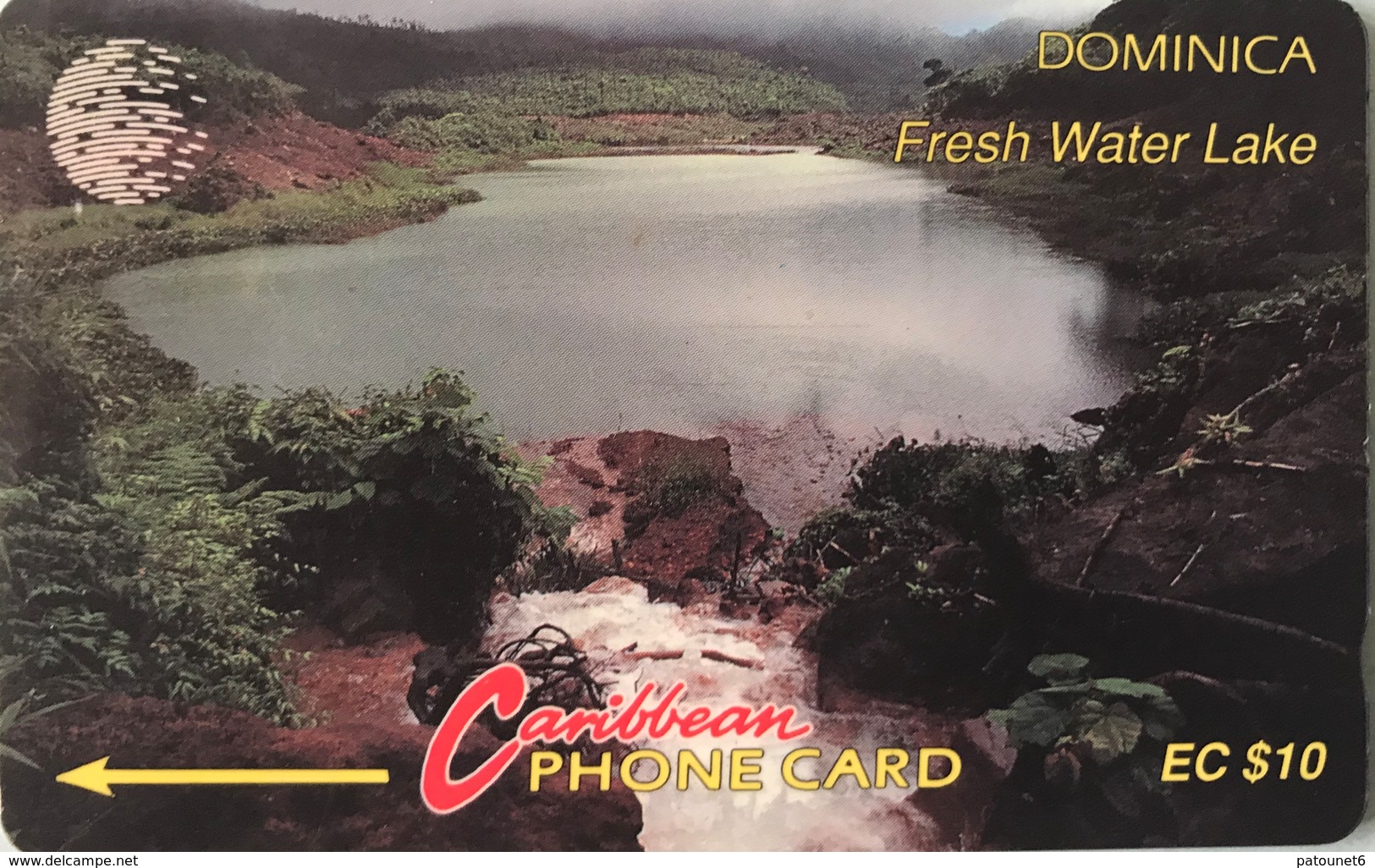 DOMINIQUE - Phonecard  - Cable § Wireless  - Fresh Water Lake - EC $ 10 - Dominique