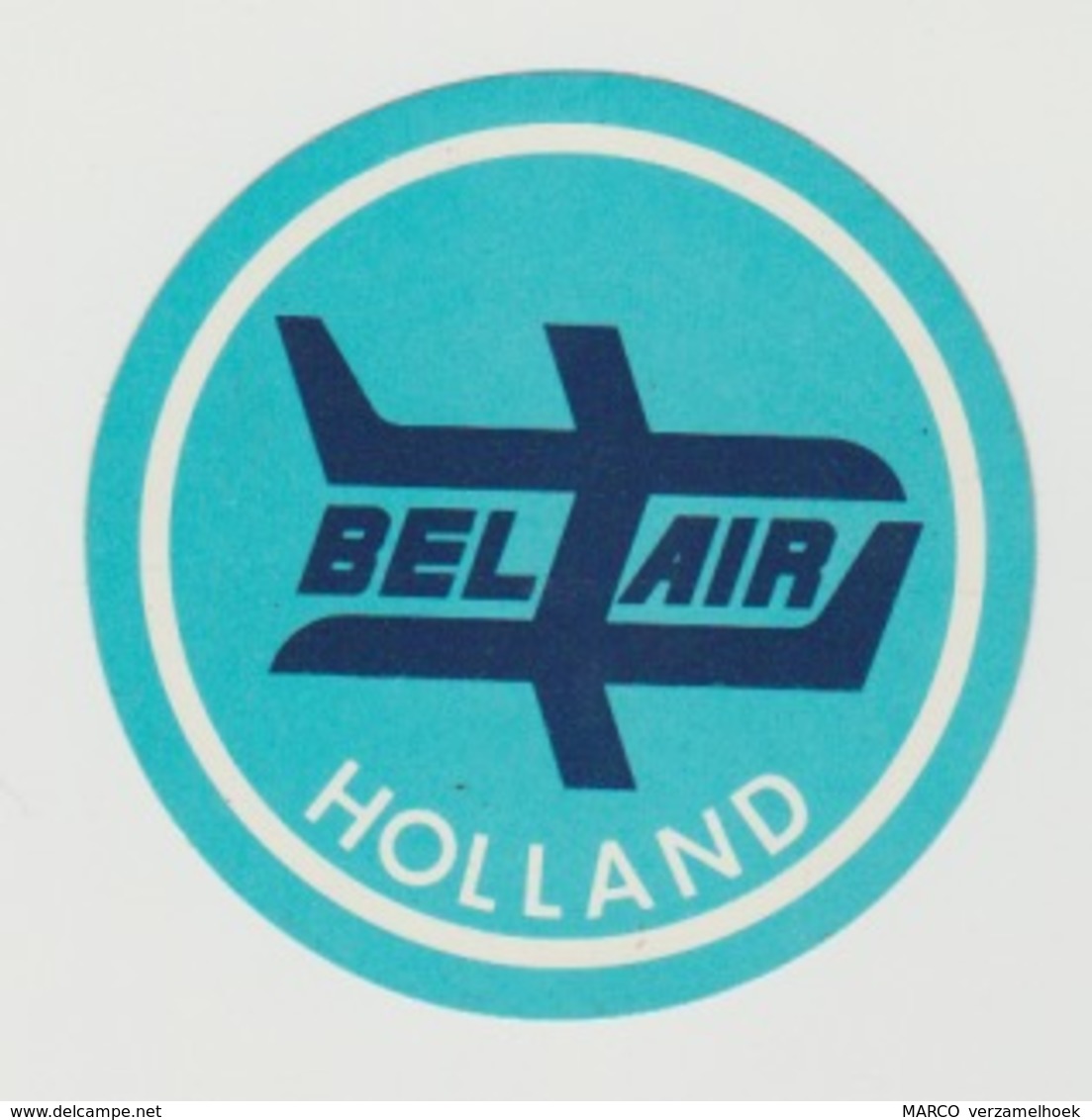 Airplane-vliegtuig-luchthaven Sticker Bel Air Holland - Autocollants