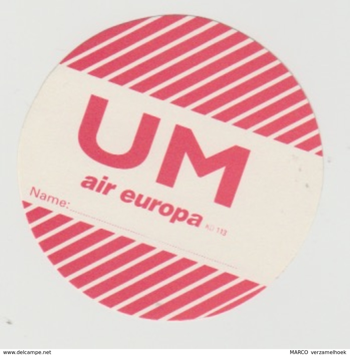 Airplane-vliegtuig-luchthaven Sticker UM Air Europa - Stickers