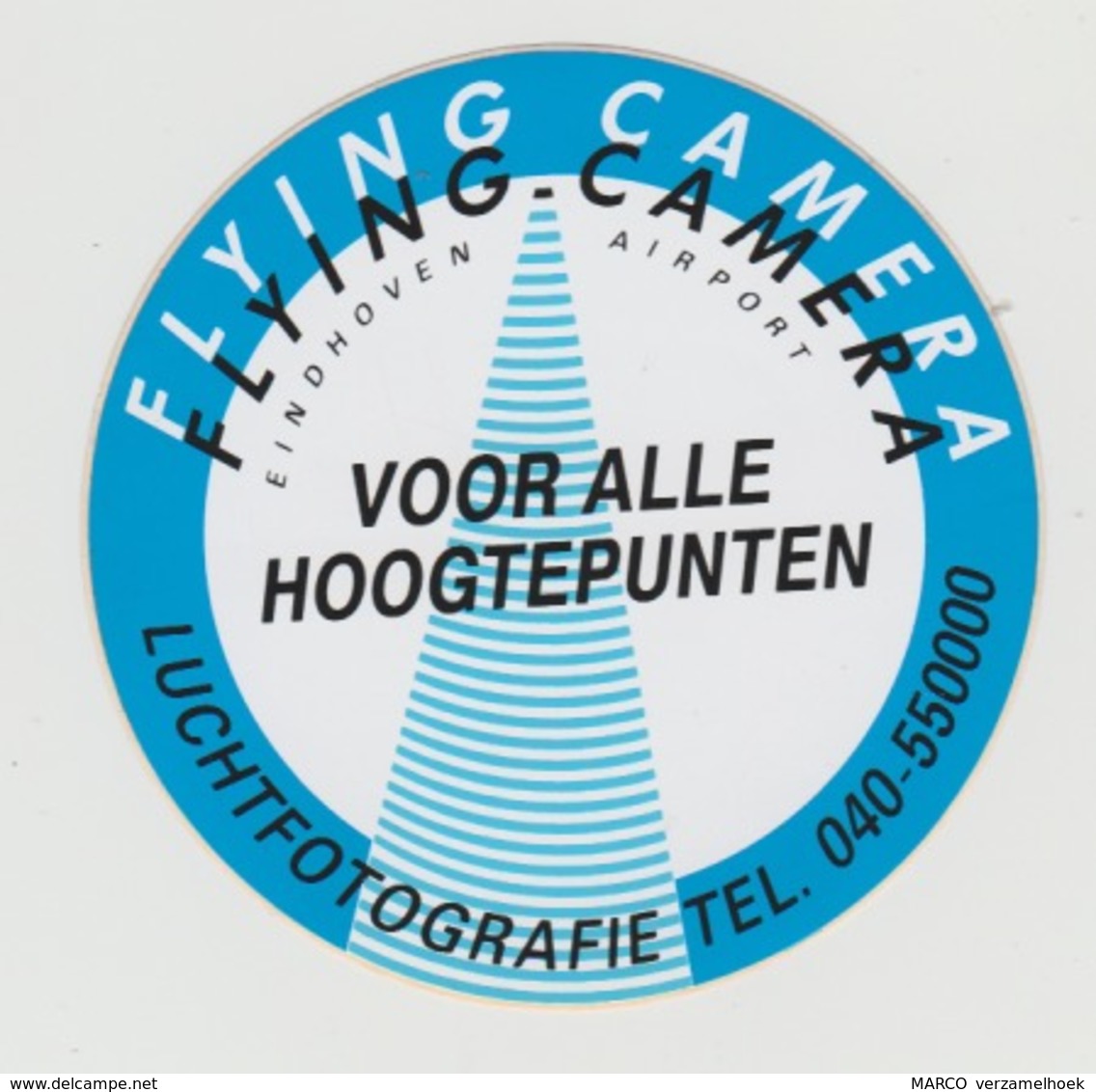 Airplane-vliegtuig-luchthaven Sticker Flying Camera Eindhoven Airport - Stickers