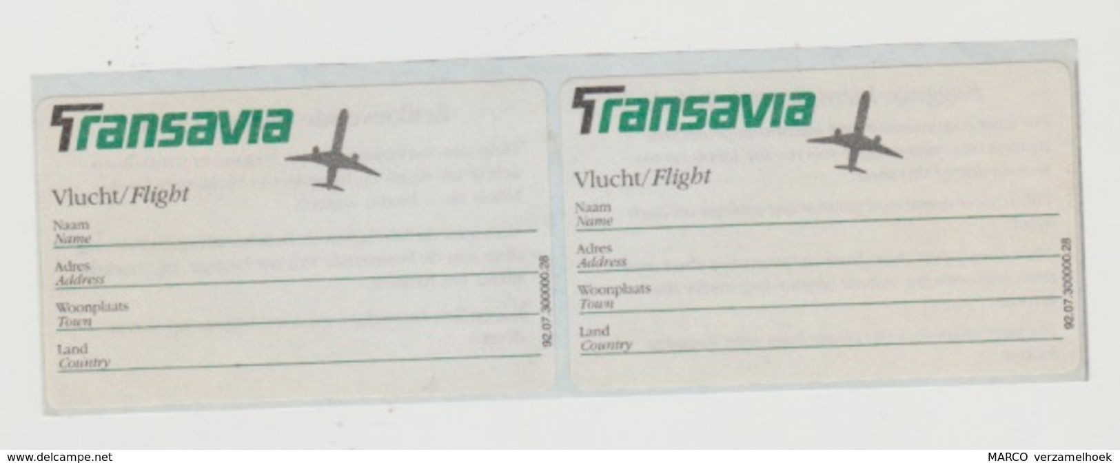 Airplane-vliegtuig-luchthaven Sticker Transavia - Autocollants