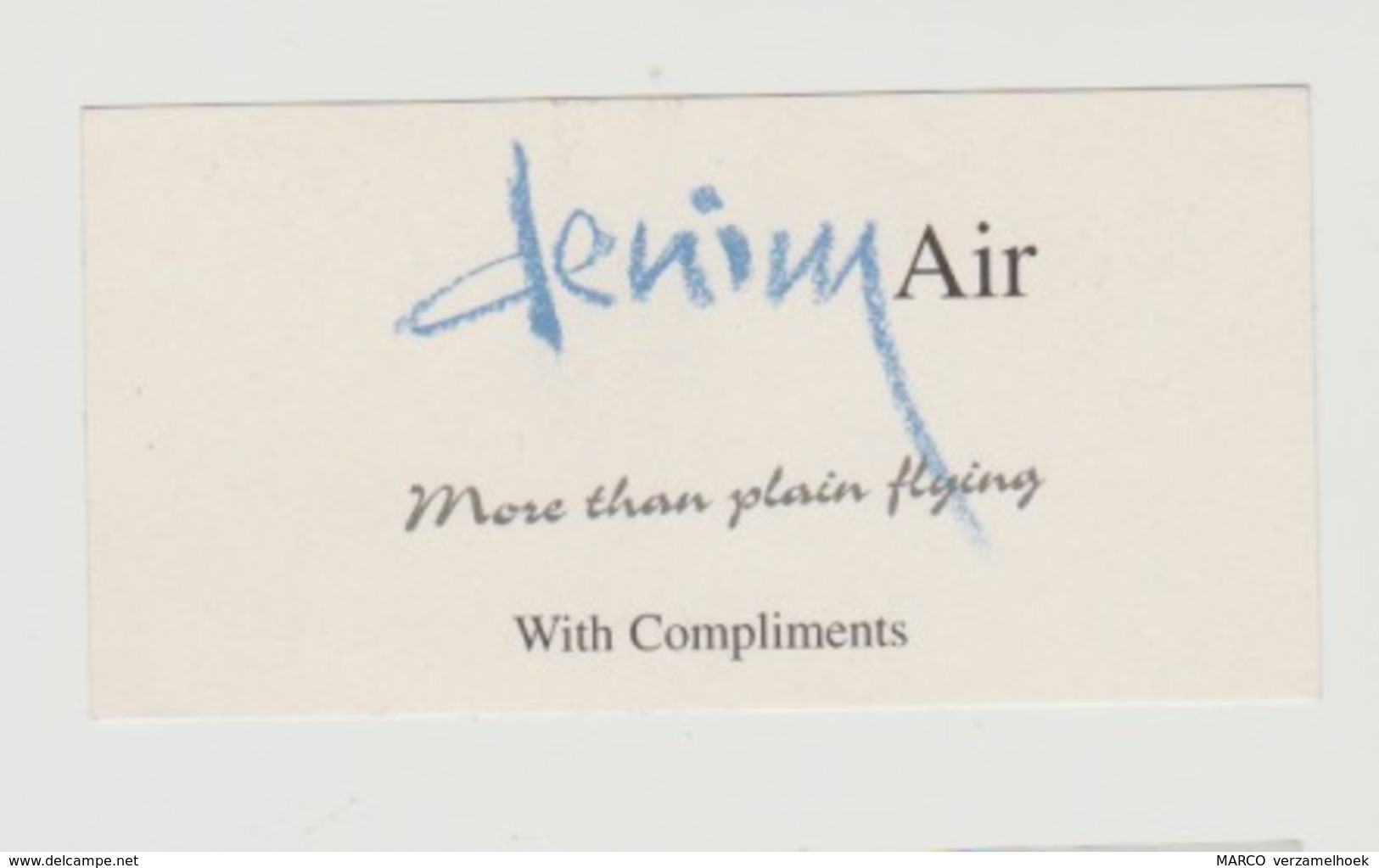 Airplane-vliegtuig-luchthaven Sticker Denim Air - Pegatinas