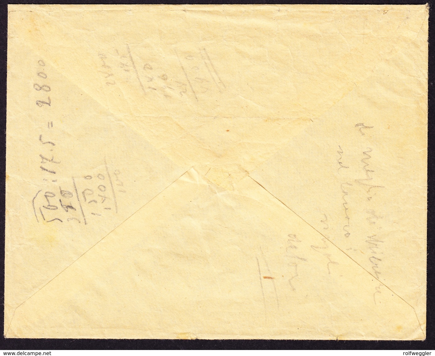 1926 Telegramm Couvert Mit Inhalt Aus Bellinzona. Gebrauchsspuren - Telégrafo